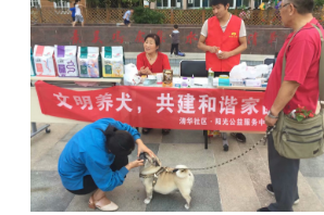 【阳光公益·井岗站】“倡导文明养犬   共建和谐家园”主题宣传活动